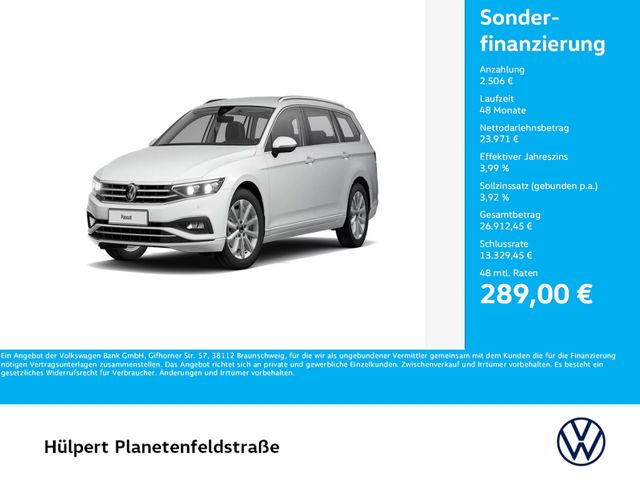 Volkswagen Passat Variant 1.5 ELEGANCE AHK CAM ACC LM17 NAV