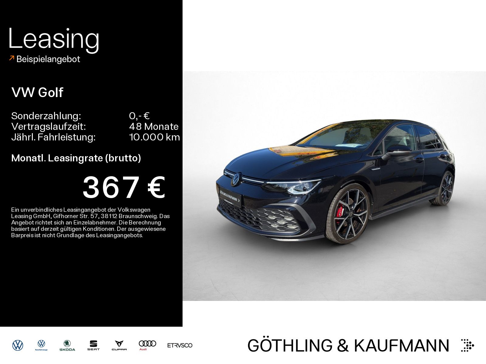 Volkswagen Golf GTD 2.0 DSG NAVI BLACKSTYLE AHK PANO LEDER