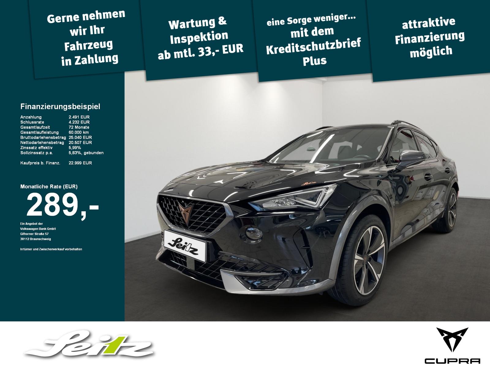 Cupra Formentor 1.4 TSI e-Hybrid *LED*KAMERA*SITZH*