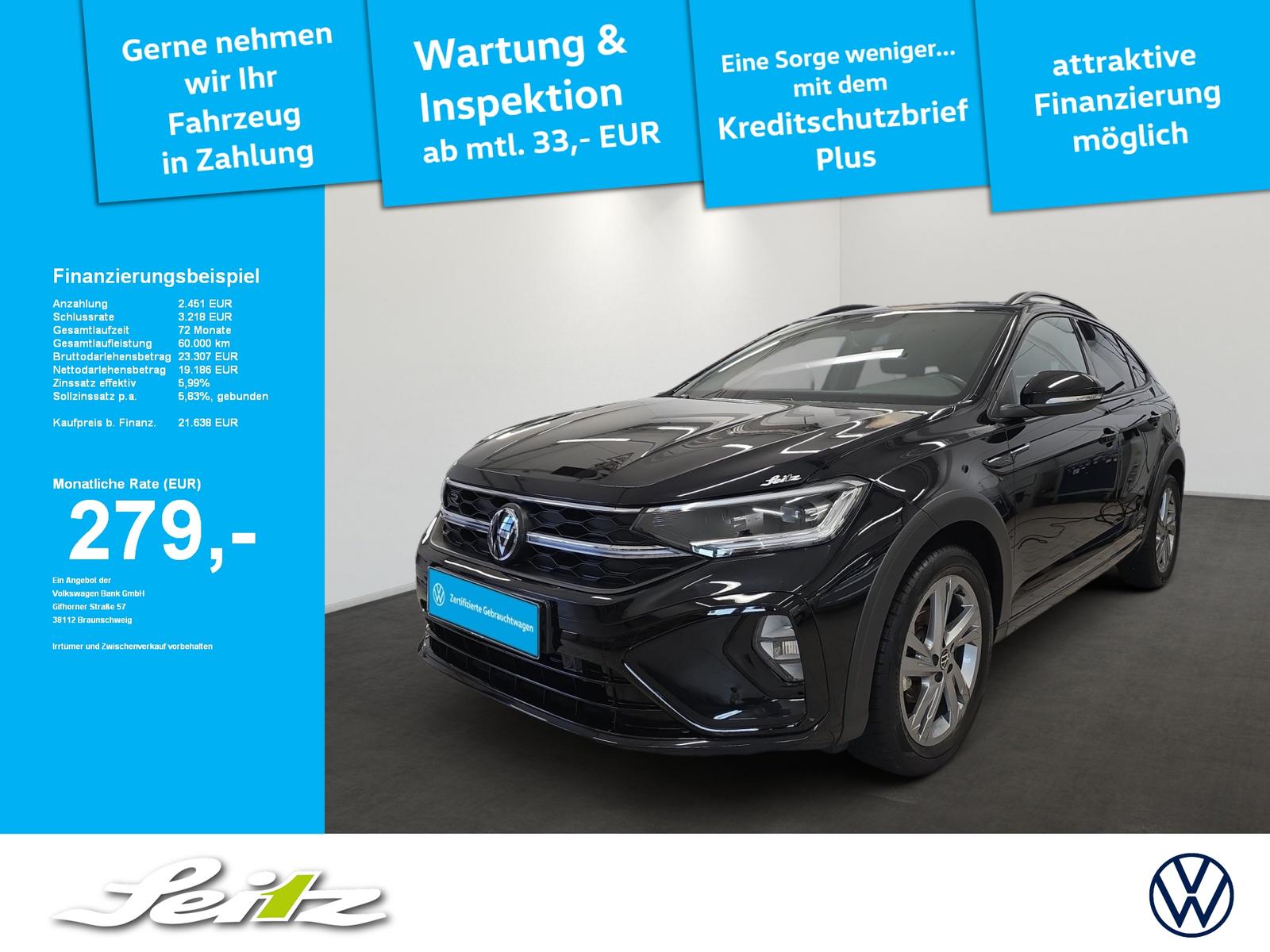 Volkswagen Taigo 1.0 TSI R-Line *MATRIX*PARKSENSOR*SITZHZG*