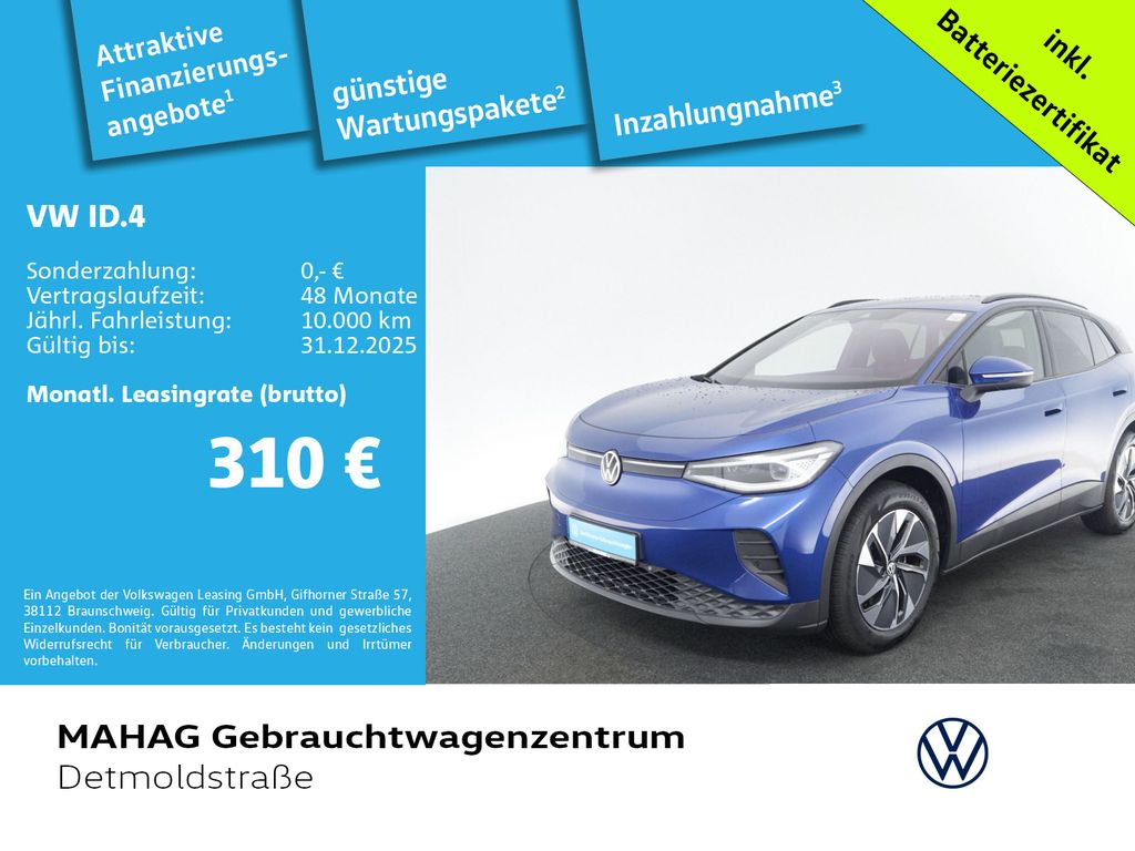 Volkswagen ID.4 Pure 125kW WärmePu NaviPro IQ.LIGHT ACC 19"