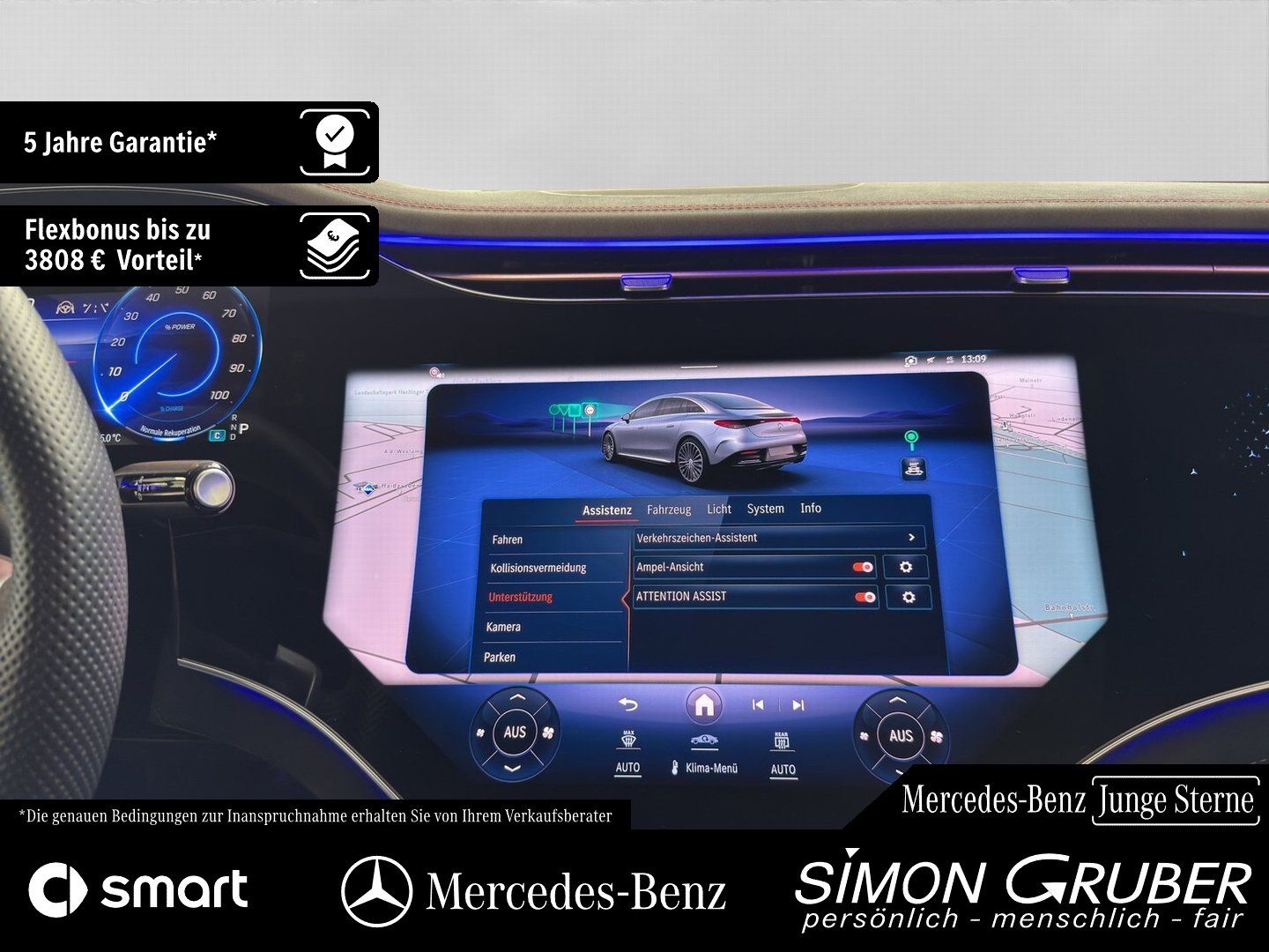 Fahrzeugabbildung Mercedes-Benz EQE 500 4M AMG Hyper Airmatic HUD Burm Mod 2025