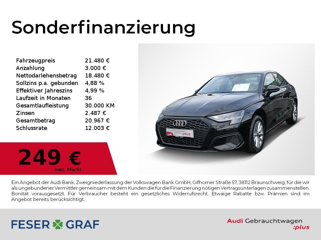 Audi A3 Lim 30 TFSI SmartphoneI,PDC,Sitzhzg,Leder,16"
