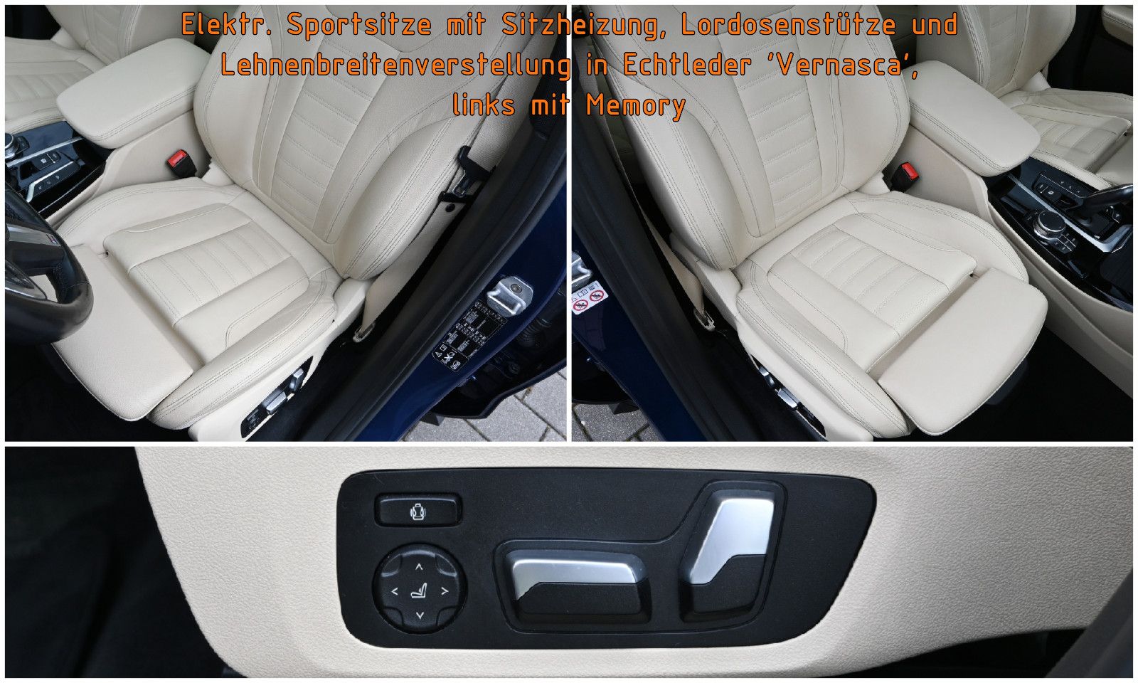 Fahrzeugabbildung BMW X3 xDr.30d °ACC°AHK°HUD°MEMO°PANO°STANDHZG°360°