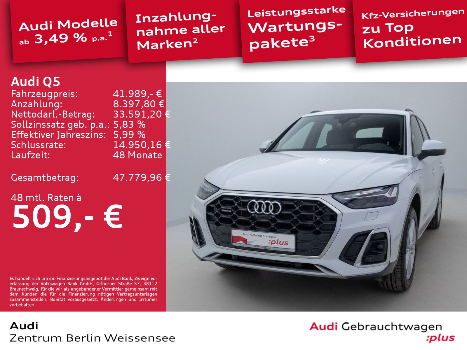 Audi Q5 55 TFSI e*QUA*S-LINE*AHK*MATRIX*HUD*APP*360** imagem 2