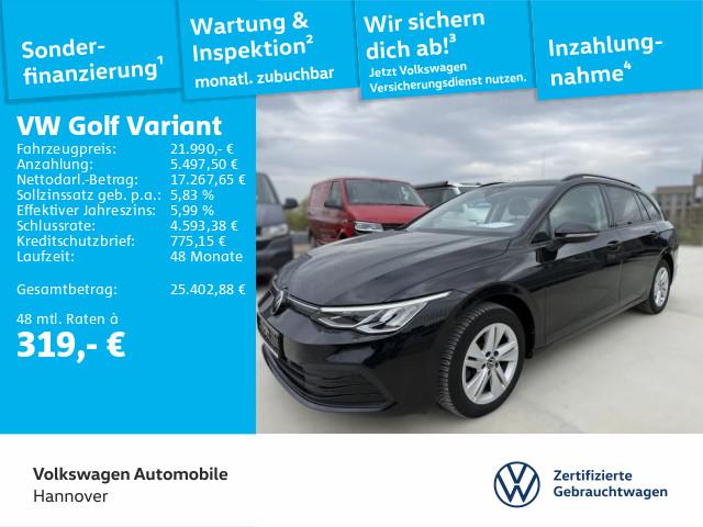 Volkswagen Golf VIII Variant 2.0 TDI DSG Navi AHK LED DigCo
