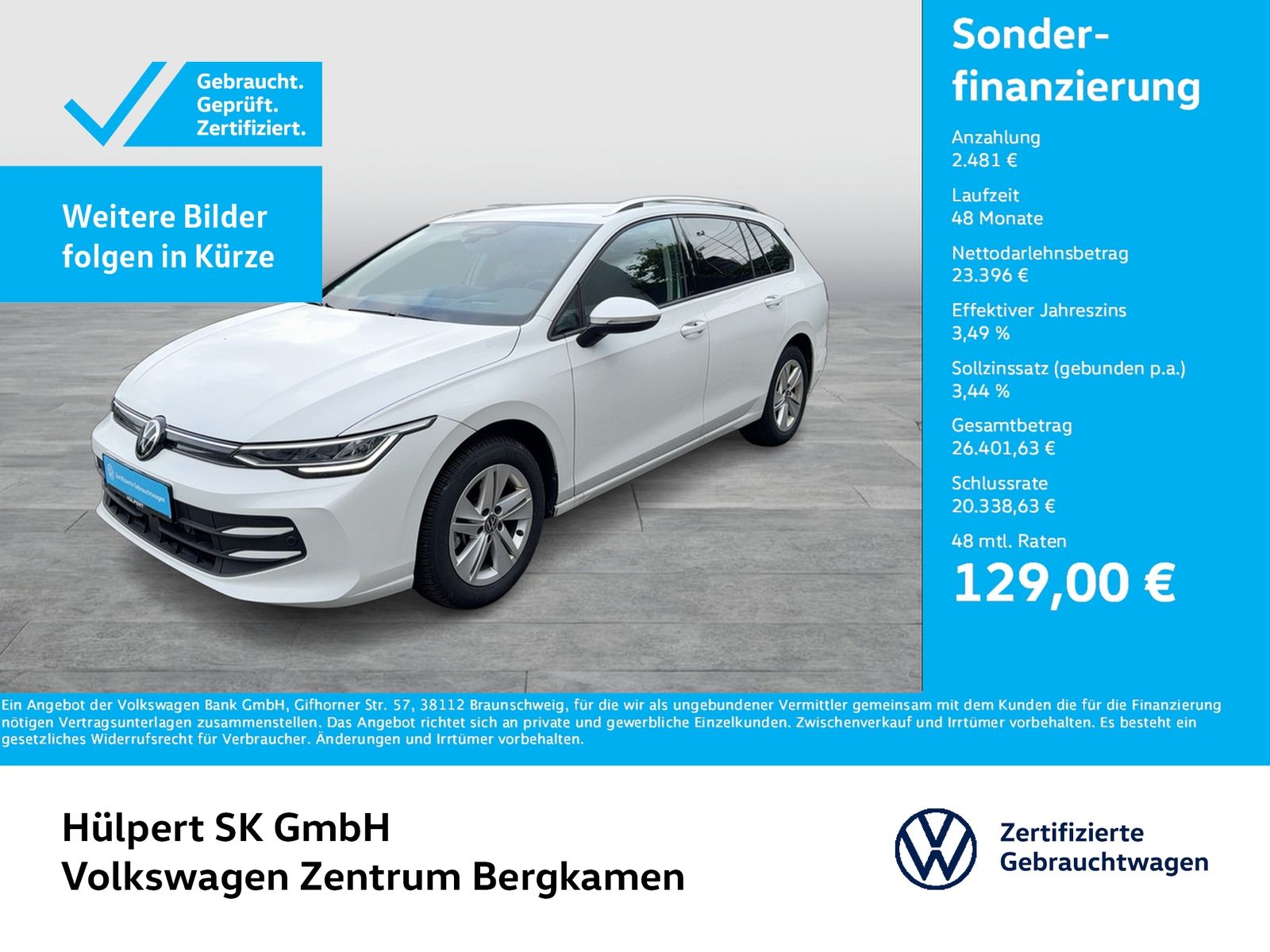Volkswagen Golf Variant VIII 2.0 LIFE CAM ACC HEAD-UP NAVI foto 1