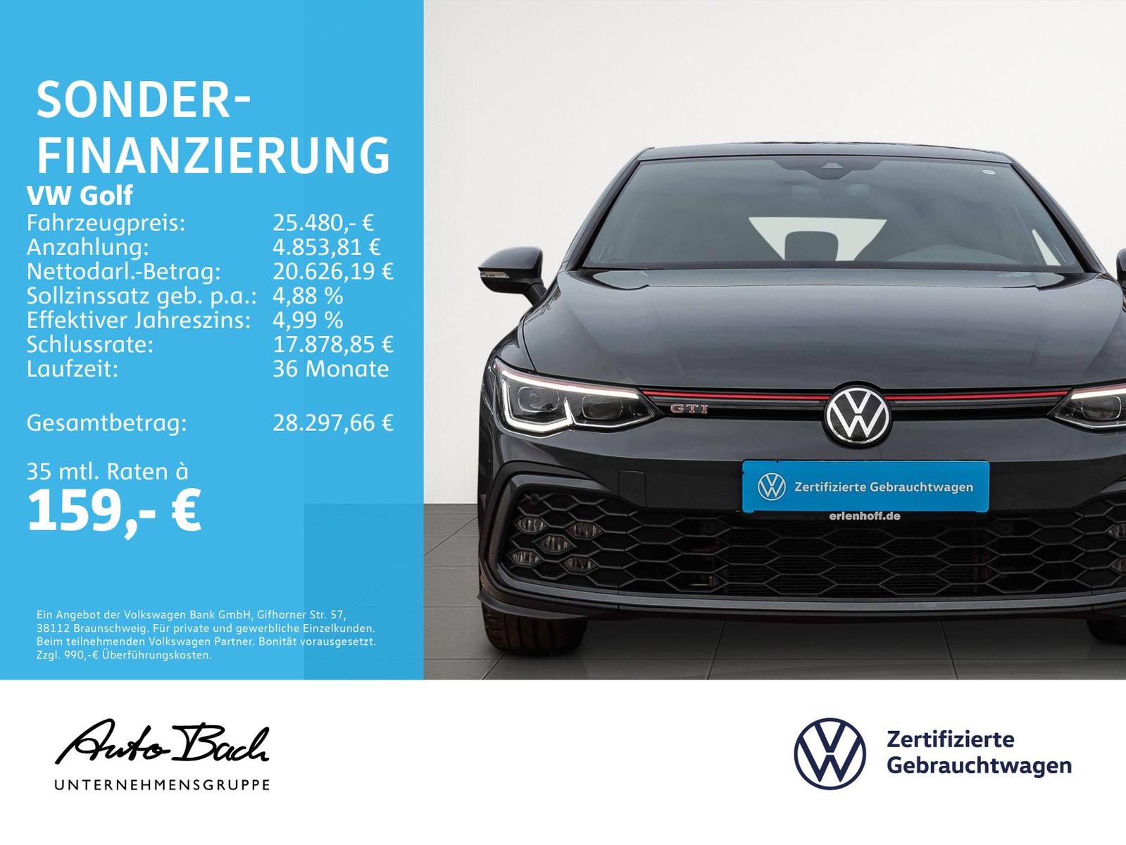 Volkswagen Golf VIII 2.0 TSI DSG "GTI" Navi Matrix DCC ACC