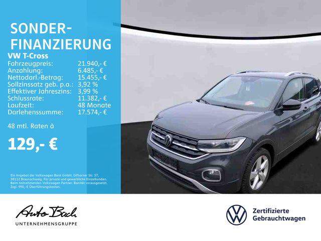 Volkswagen T-Cross 1.0 TSI DSG Style, Navi, LED, Rückfahrka