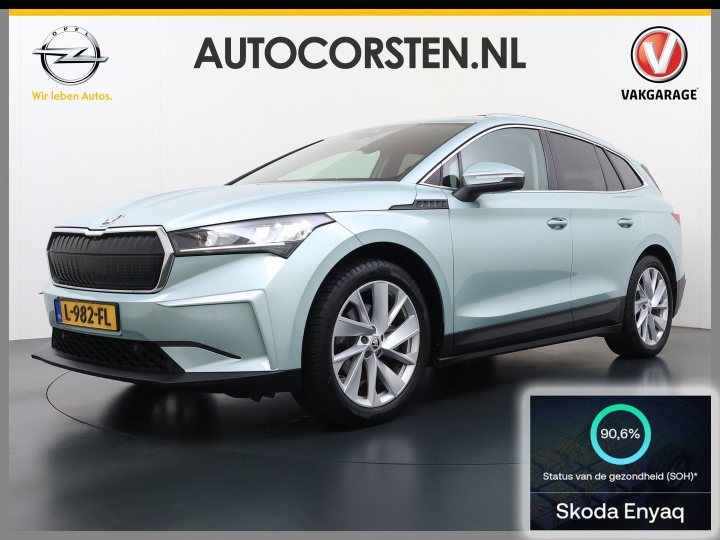 Skoda Enyaq iV 60 panorama dach Leder Stuur+Stoel+Acht