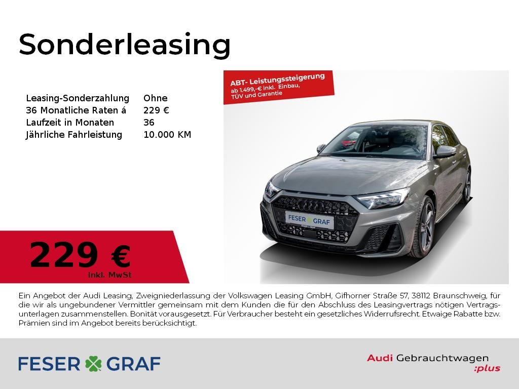Abbildung Leasingangebot Audi A1 SB 30 TFSI S tronic 2x S line /LED/Navi/Kamer