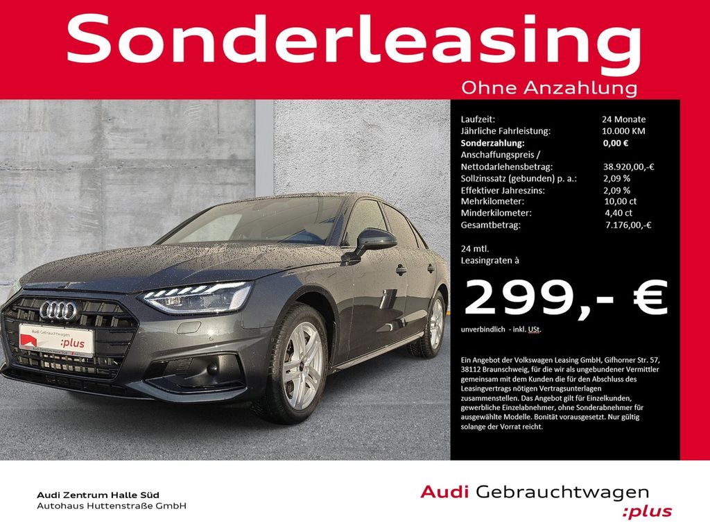 Audi A4 Limousine 40 TFSI advanced MATRIX VIRTUAL+ NA