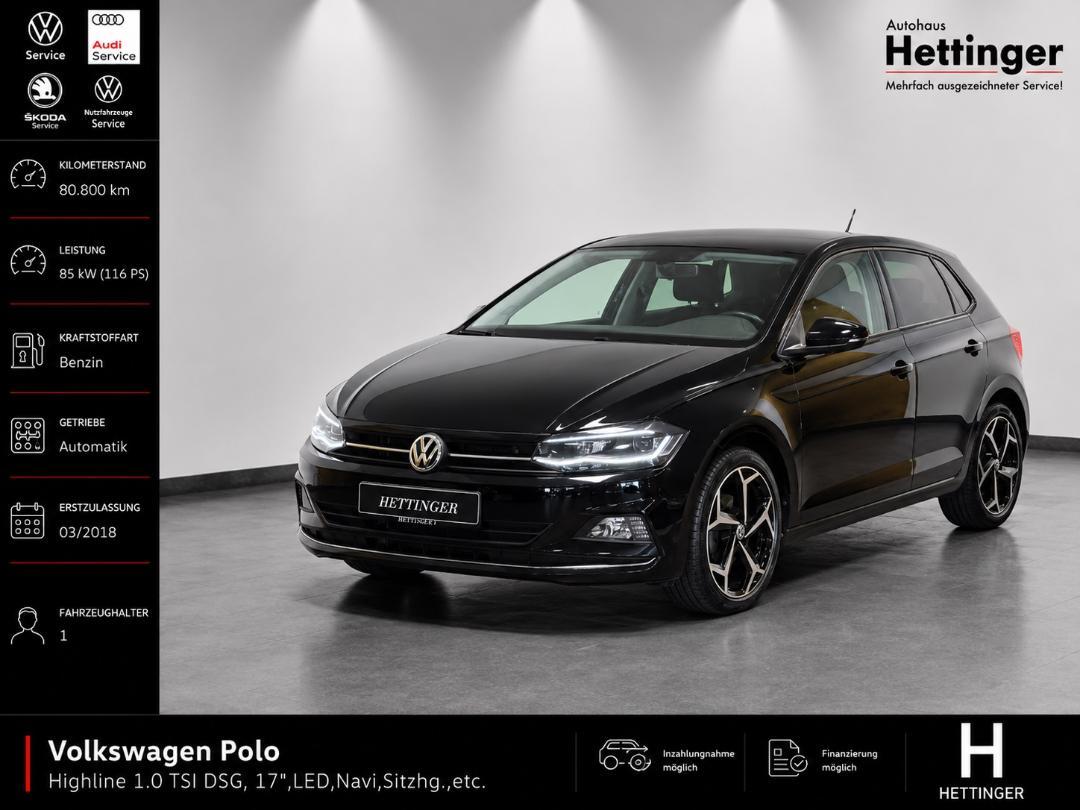 Volkswagen Polo Highline 1.0 TSI DSG, 17",LED,Navi,Sitzhg..