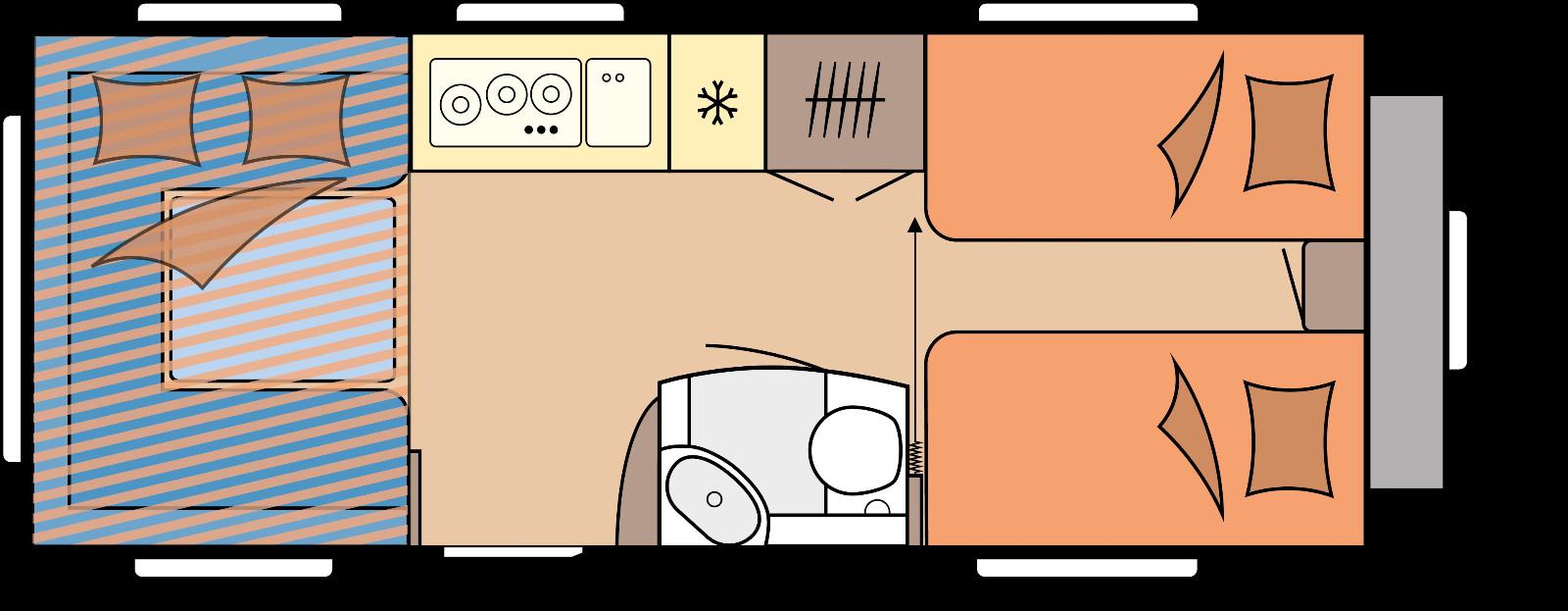 Hobby 515 UHL De Luxe Hubbett Einzelbetten 2026