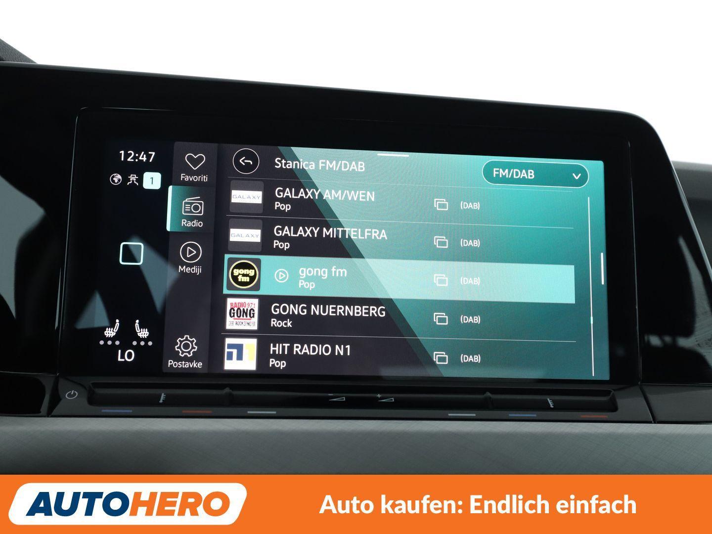 Volkswagen Golf VIII 1.0 eTSI Life Aut.*NAVI*CAM*ACC*SHZ*, миниатюра 19
