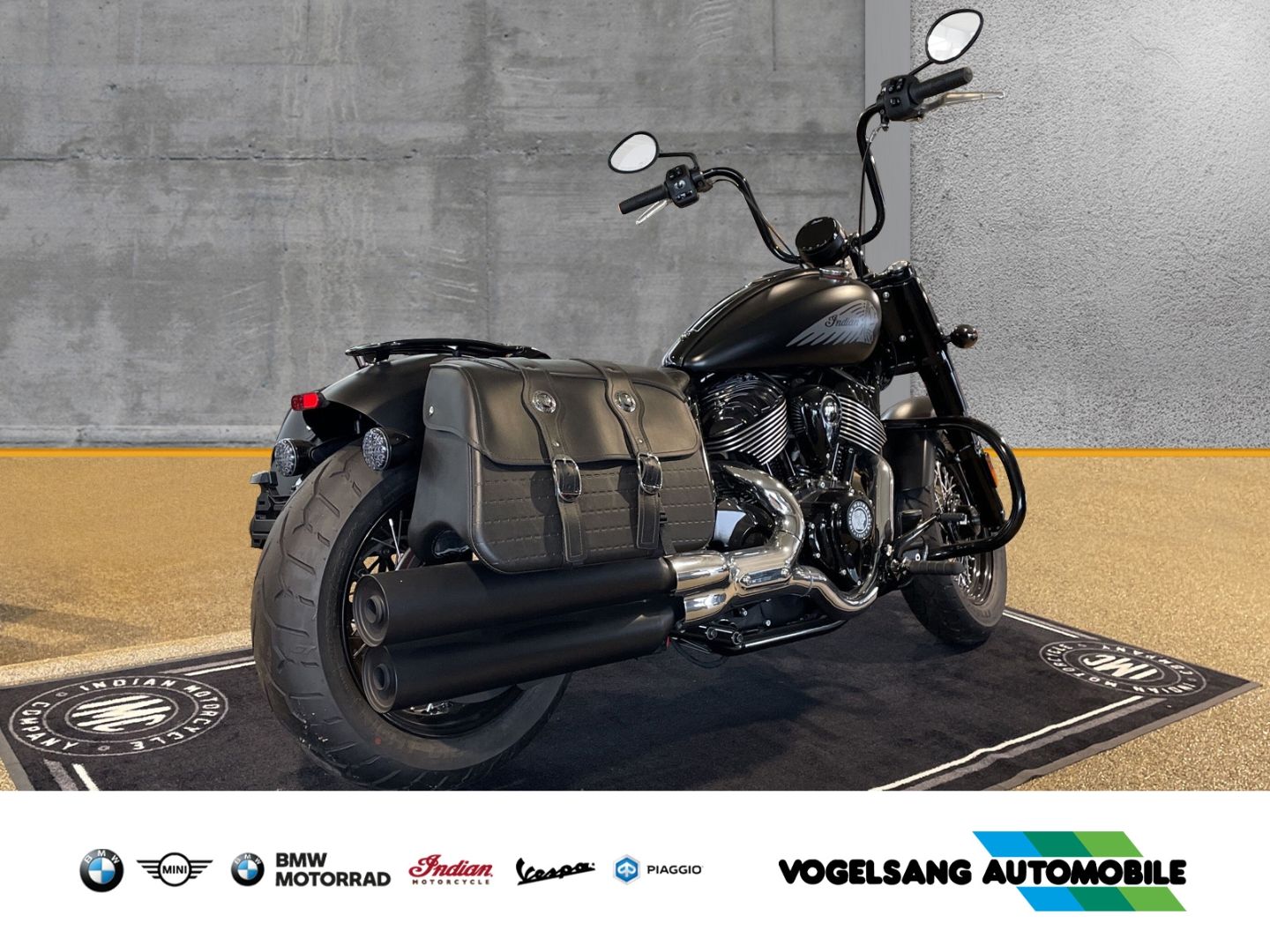 Fahrzeugabbildung Indian Chief Bobber Ape-Lenker, Sturzbügel, Gepäckträge