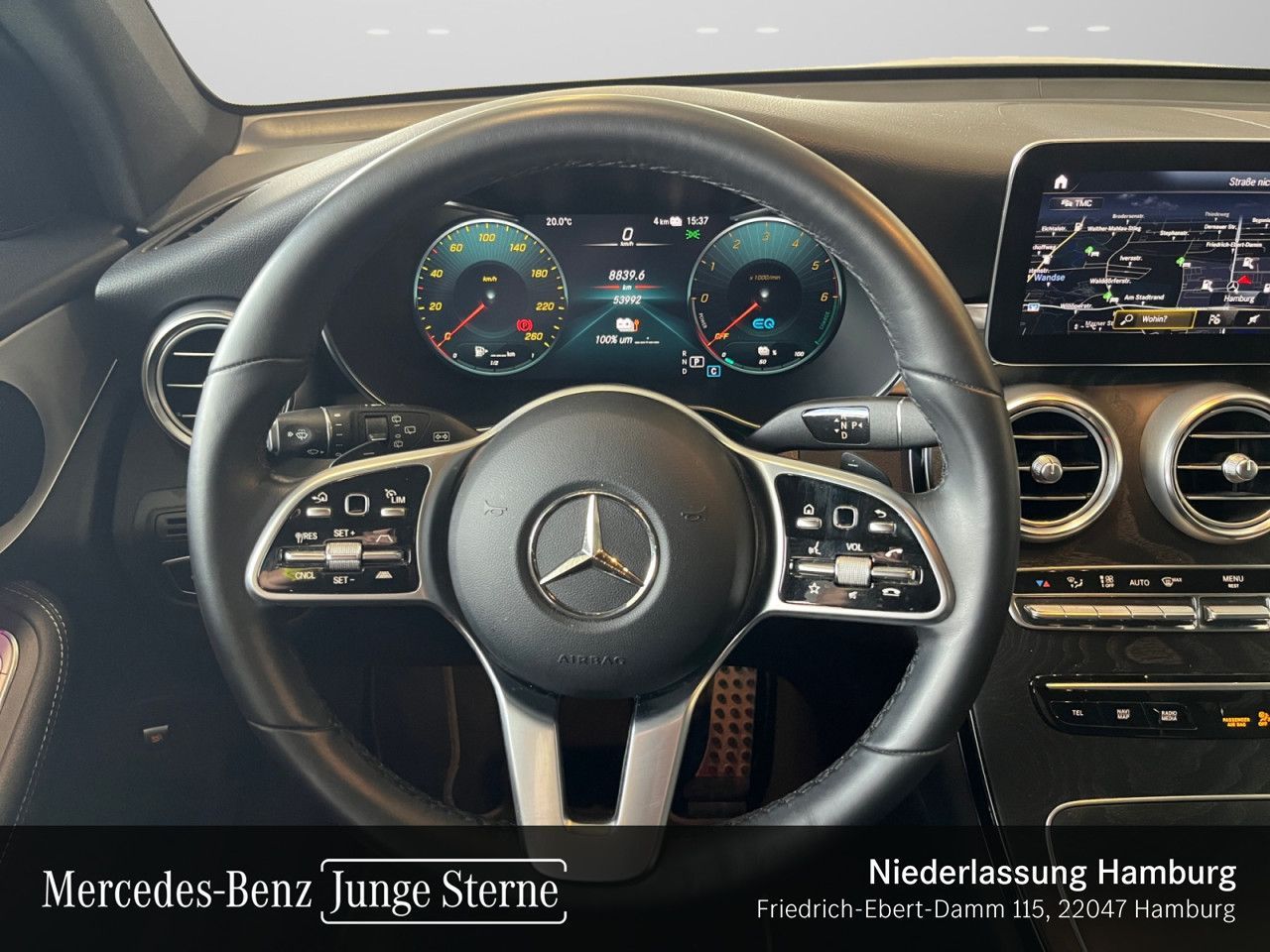 Mercedes-Benz GLC 300 de 4M AMG Navi Dist Tw Pano LED Amb AHK foto 14