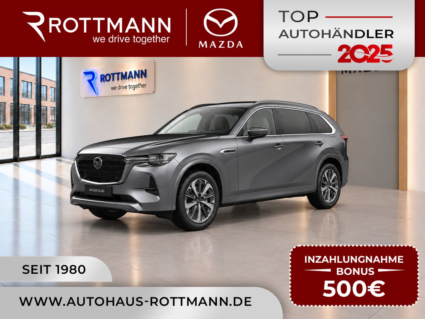 Mazda CX-80 327ps Aut. PHEV AWD Takumi Plus LederW GSD