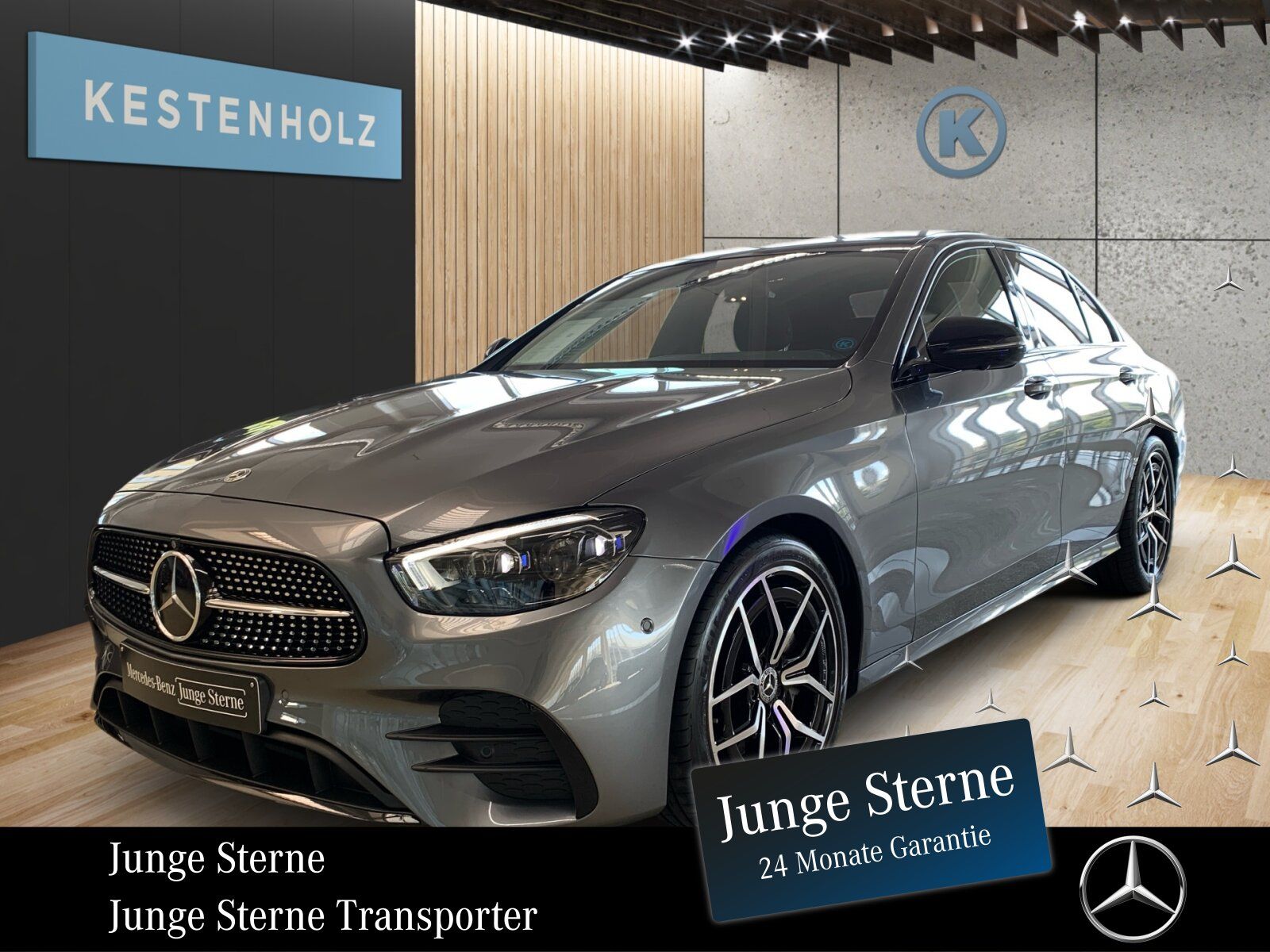 Mercedes-Benz E 220 d Limousine AMG NIGHT AHK PANO 360°KAM