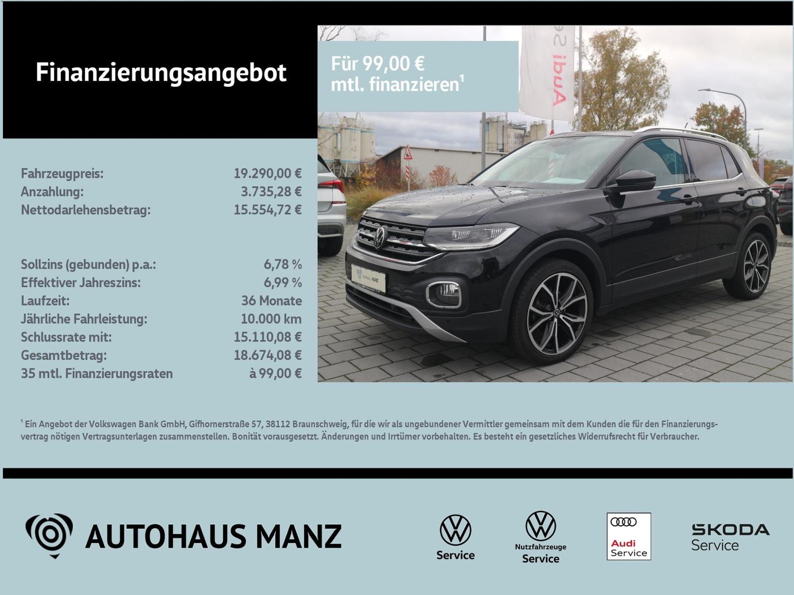 Volkswagen T-Cross 1.0 TSI Style KLIMA LED NAVI ALU