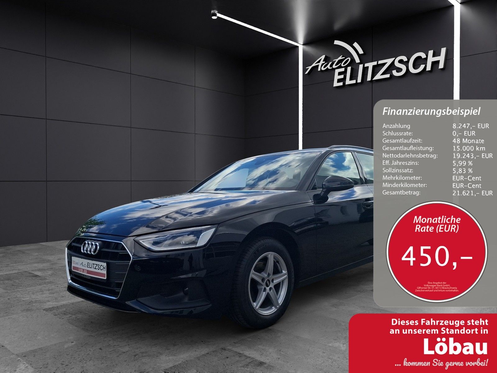 Fahrzeugabbildung Audi A4 Avant 35 TDI Navi GRA PDC SH LM Tiptronic