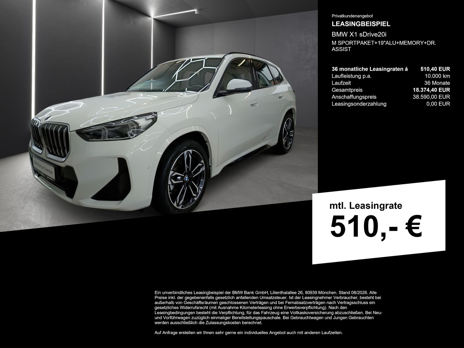 BMW X1 sDrive20i M SPORTPAKET+19"ALU+MEMORY+DR. ASSI imagem 3