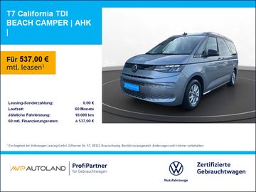 Volkswagen Leasingangebot: Volkswagen T7 California TDI BEACH CAMPER | AHK |