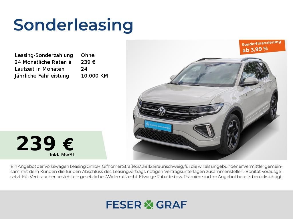 Volkswagen T-Cross 1.5 TSI R-Line DSG AHK Matrix Navi RüKa