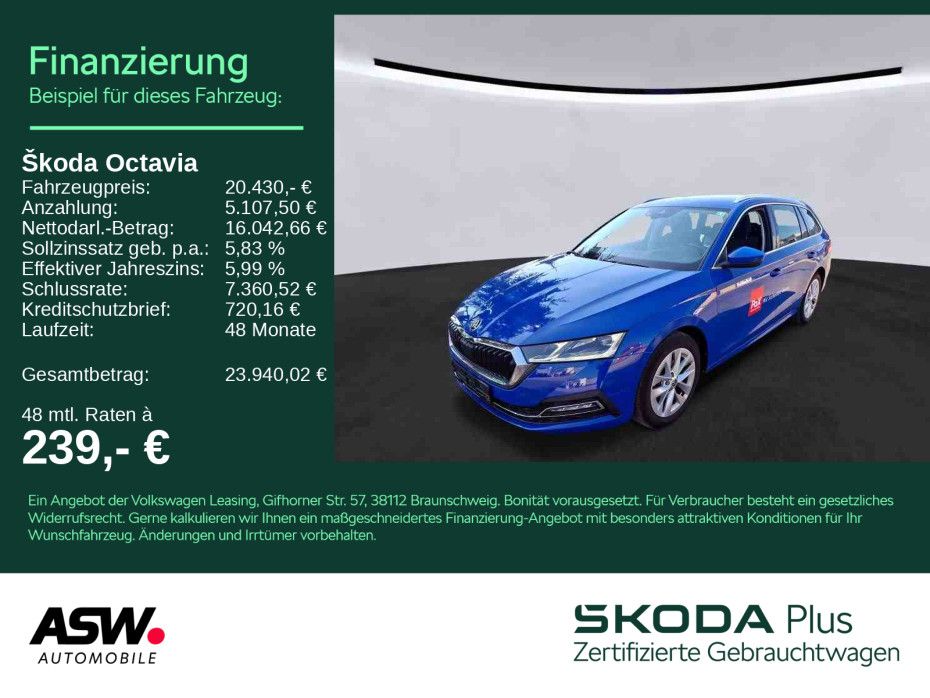 Skoda Octavia Combi Style 2.0TDI LED ACC AHK STDHZ HUD