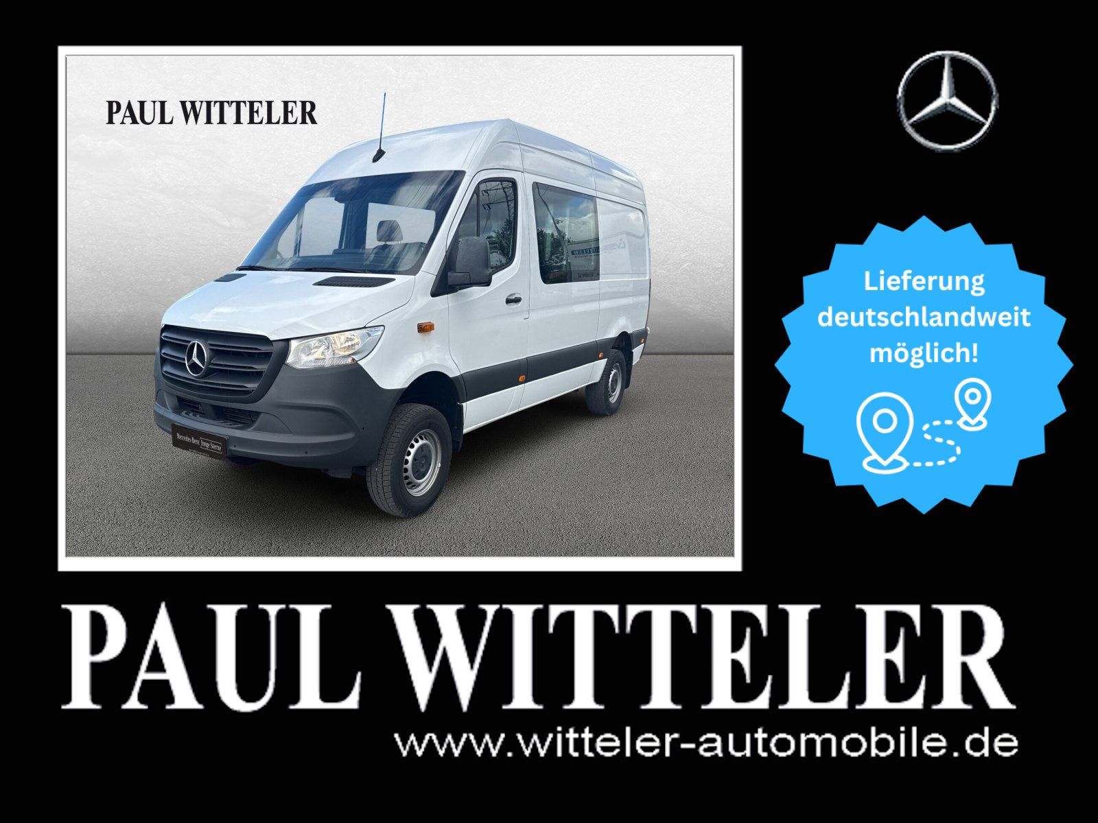 Mercedes-Benz Sprinter 316 CDI 4x4 Mixto/KAMERA/AHK3,5/STANDH.