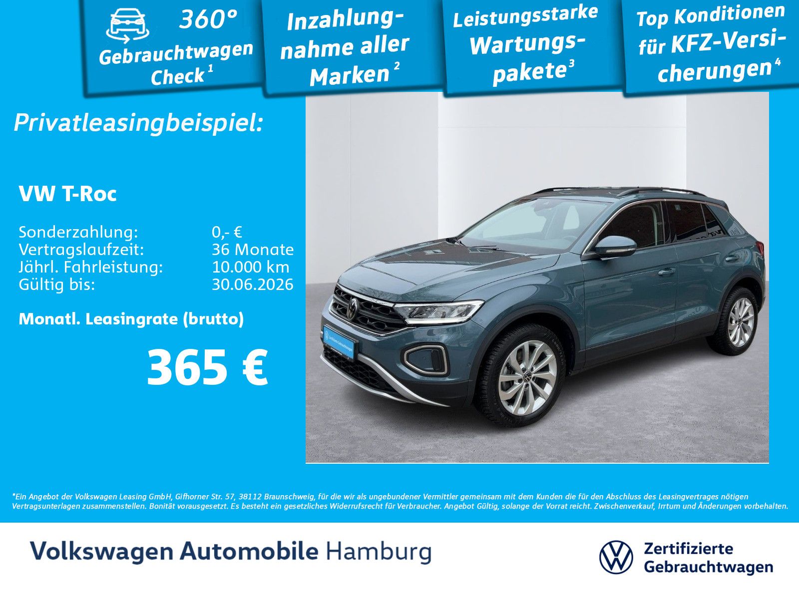 Volkswagen T-Roc 2.0 TDI DSG Life Kamera AHK Navi Sitzhzg