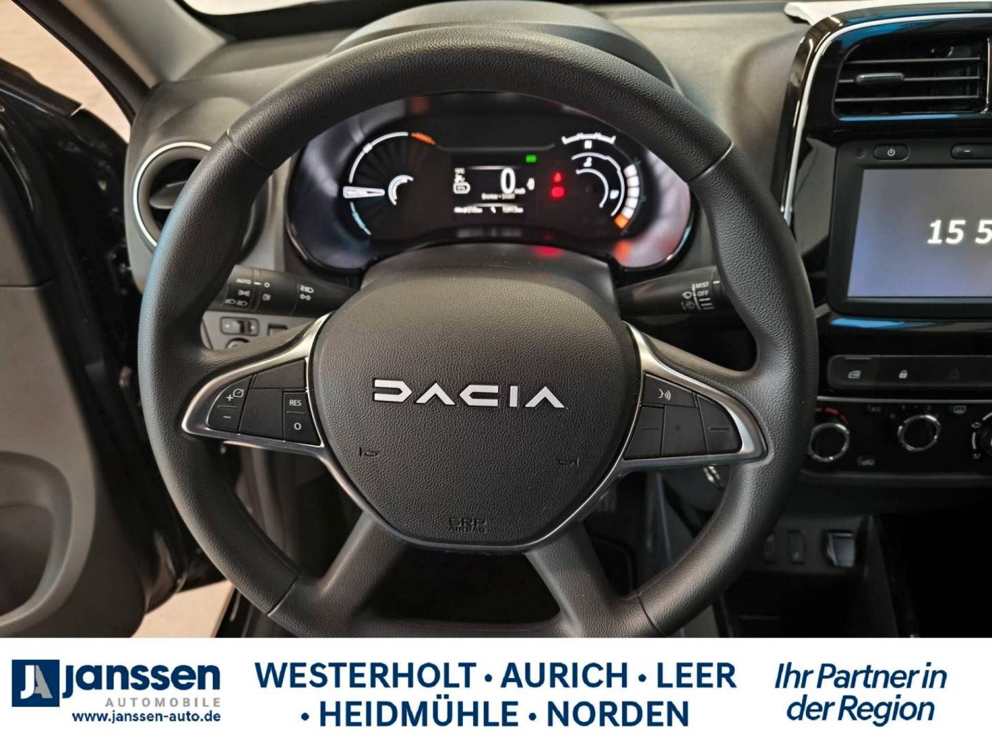 Fahrzeugabbildung Dacia Spring Essential CCS- Anschluss