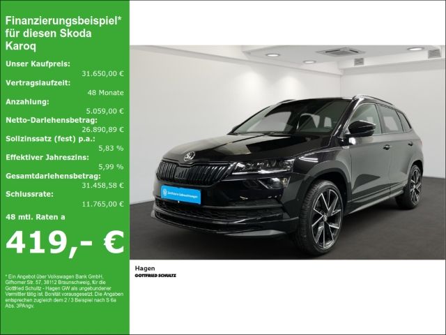 Skoda Karoq 2.0 TSI DSG 4x4 LED NAV STANDHZ SHZ Sportl