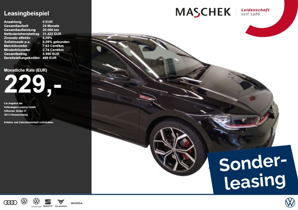 Volkswagen Polo GTI Sonderleasing! Panorama Anschlussg 18Zo
