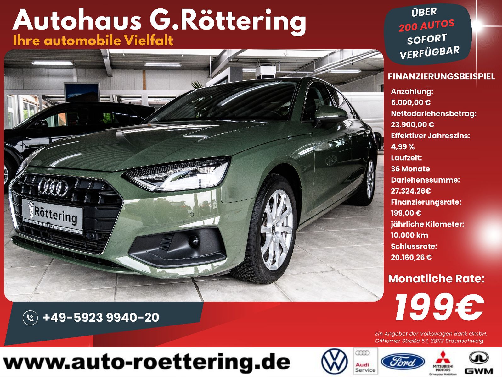 Fahrzeugabbildung Audi A4 Lim. 35 TFSI S-tronic+SHZ+elektr Sitze