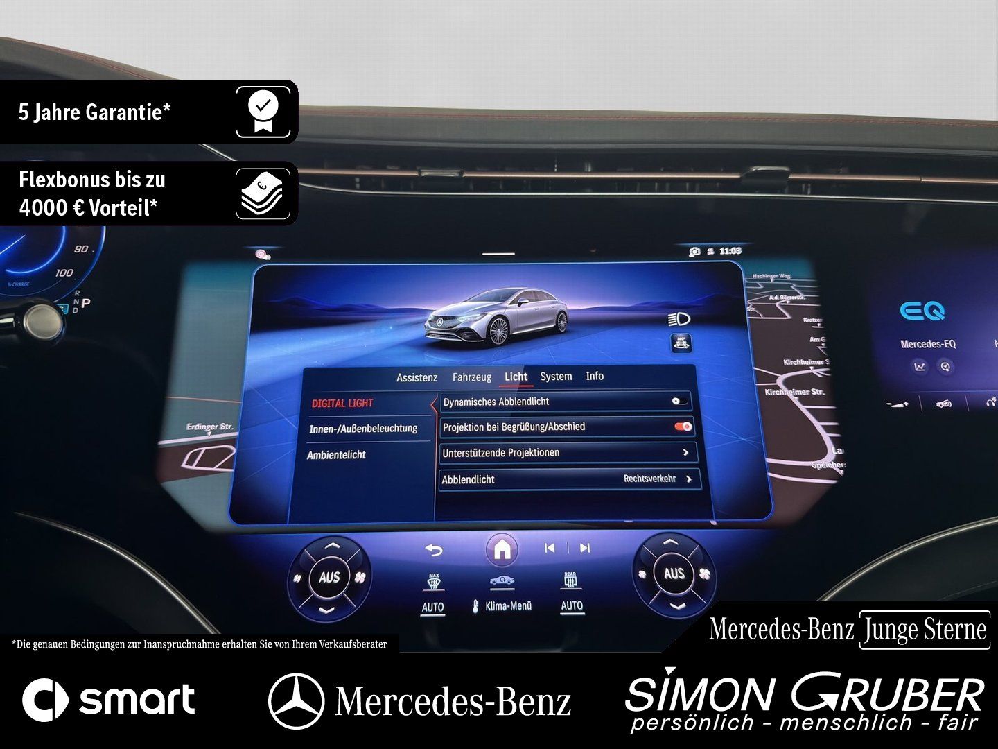 Fahrzeugabbildung Mercedes-Benz EQE 350 4M AMG Hyper Airmatic Massage Mod 2025