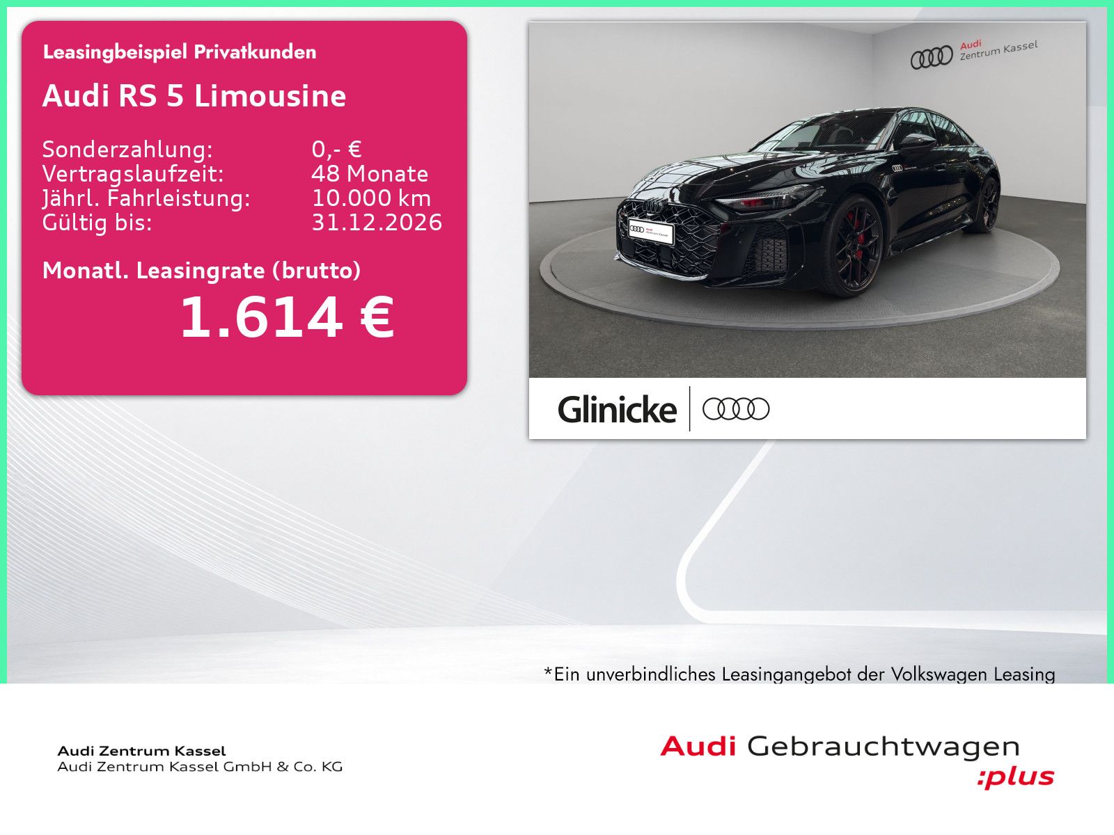 Audi RS 5 Limousine Matrix HuD B&O Tech pro 360°