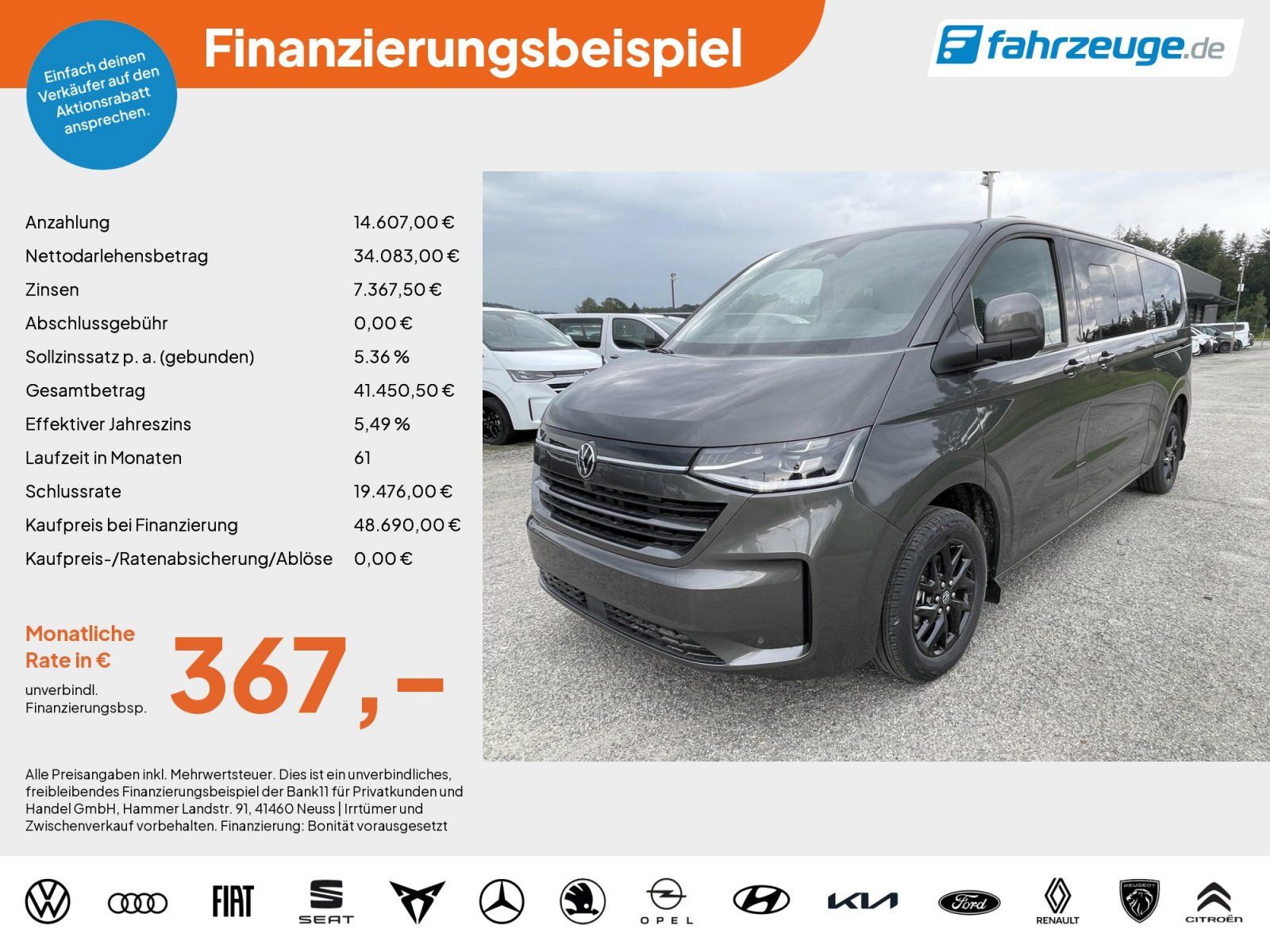 Volkswagen T7 Caravelle 2.0 TDI Style LR *AHK*KAM*TEMPO* imagem 2