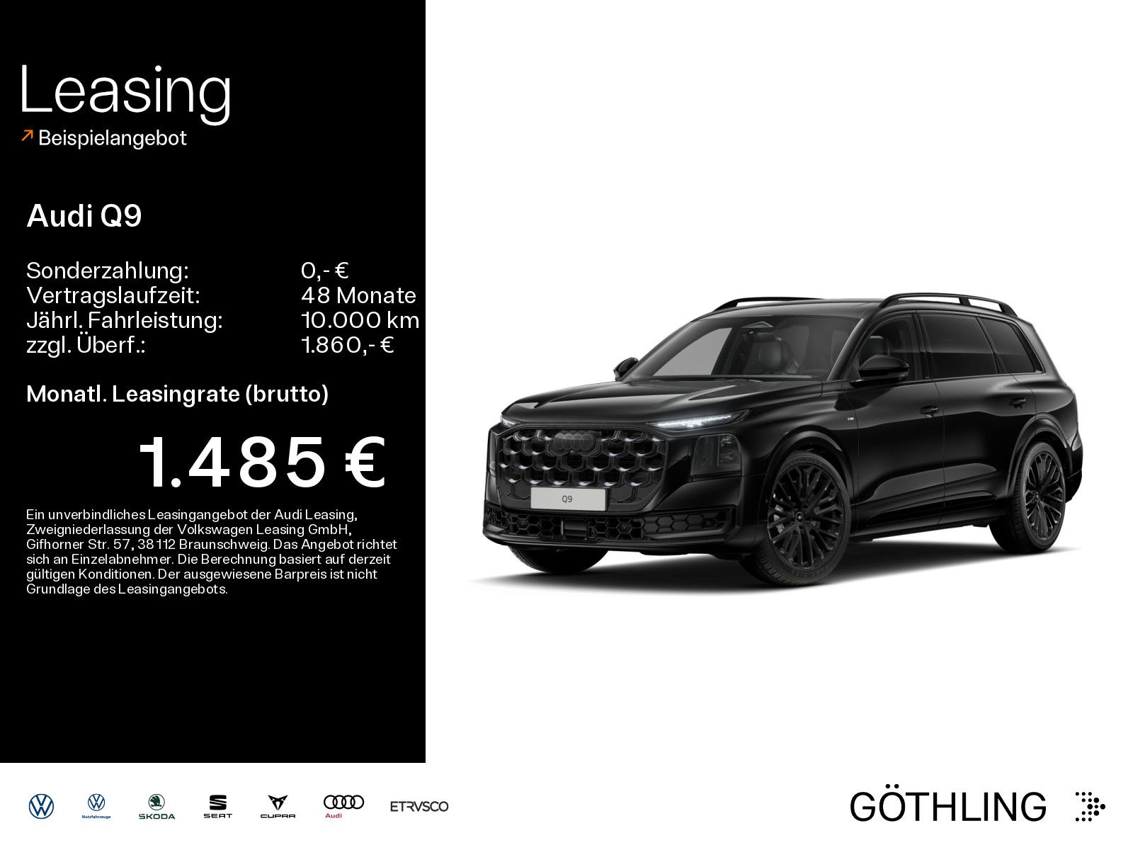 Audi Q9 S line TDI quattro 220 kW tiptronic *Pano*Sta