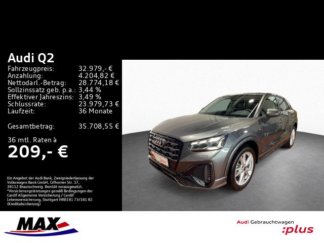 Q2 35 TFSI S LINE +OPTIK+MATRIX+AHK+NAVI+KAMERA+