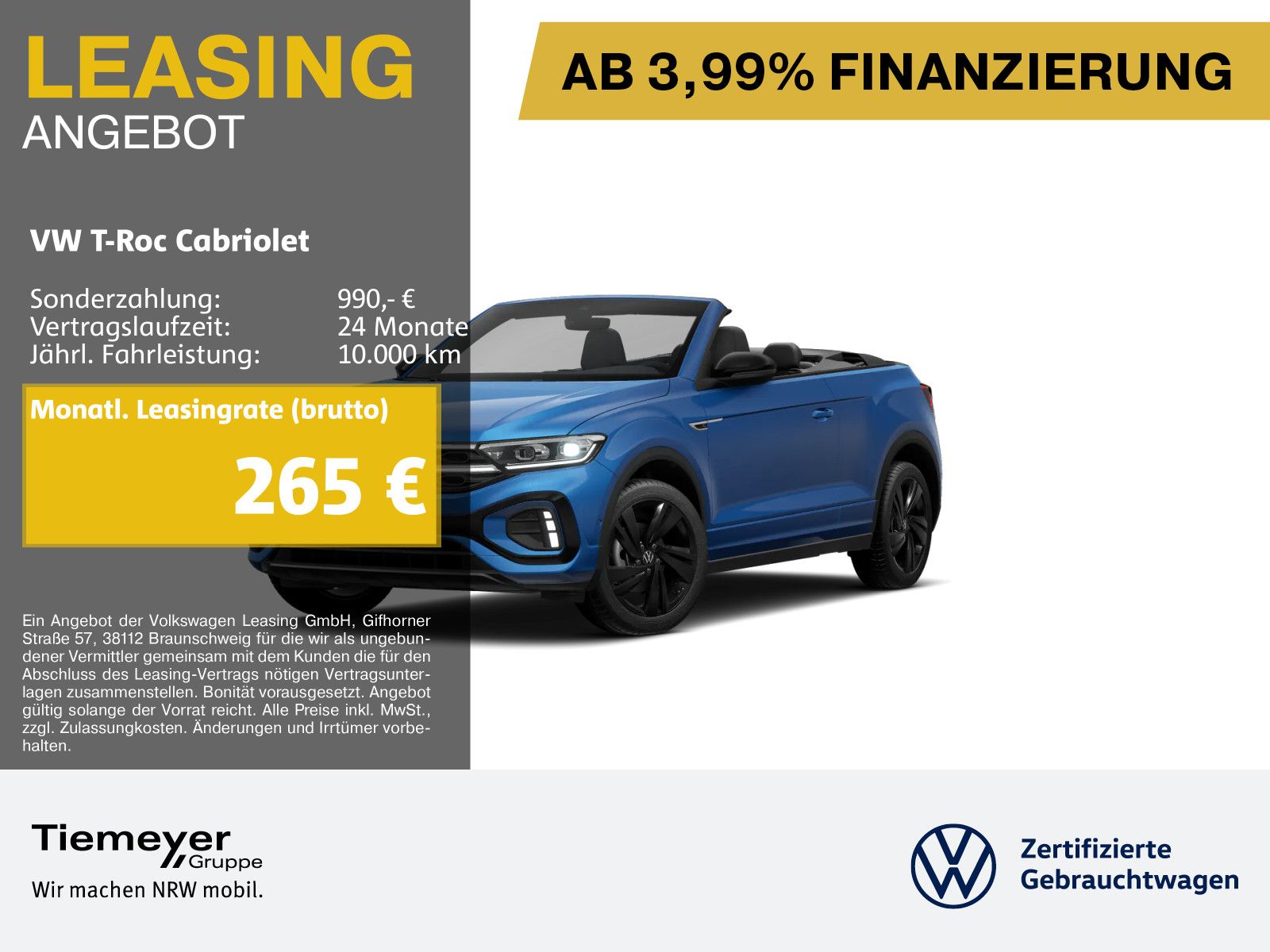 Volkswagen T-Roc Cabrio 1.5 TSI DSG R-LINE BLACK STHZG MATR foto 1