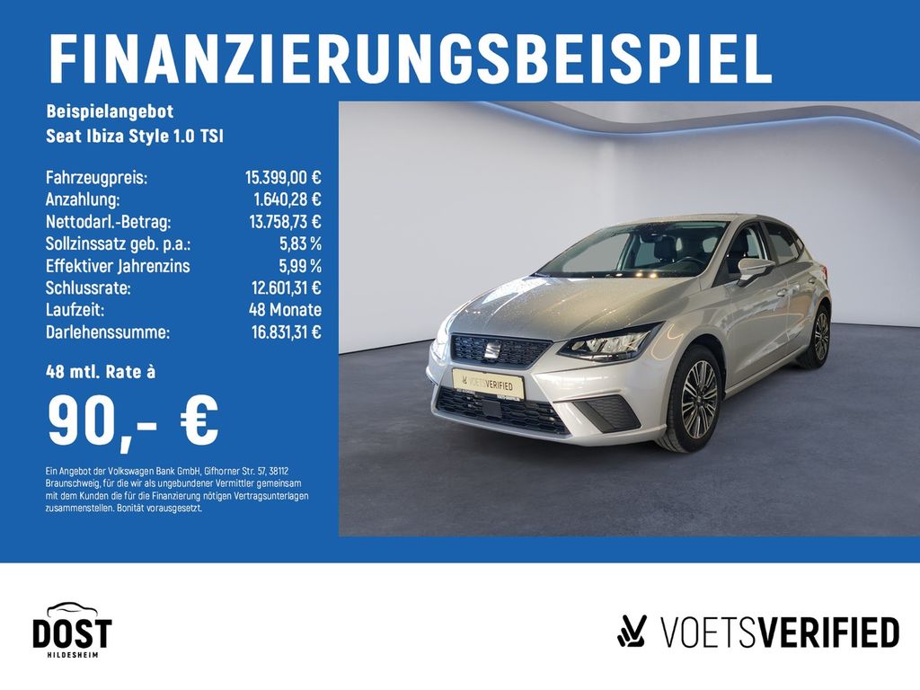 Ibiza Style 1.0 TSI ACC+DAB+KLIMA+LED+SHZ