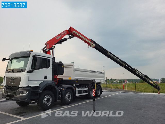 MAN TGS 35.470 8X4 Fassi F395R Kran Crane 12m3 3-Sei