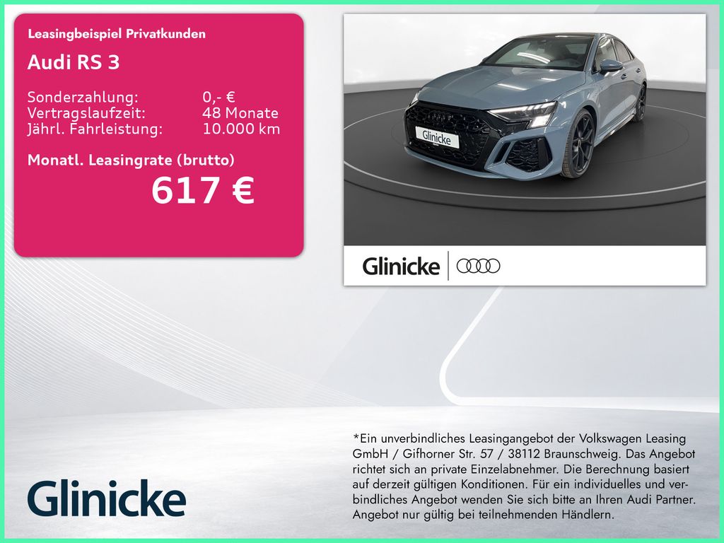Audi RS3 Limousine 2.5 TFSI qu. RS-Abgas Pano Matrix