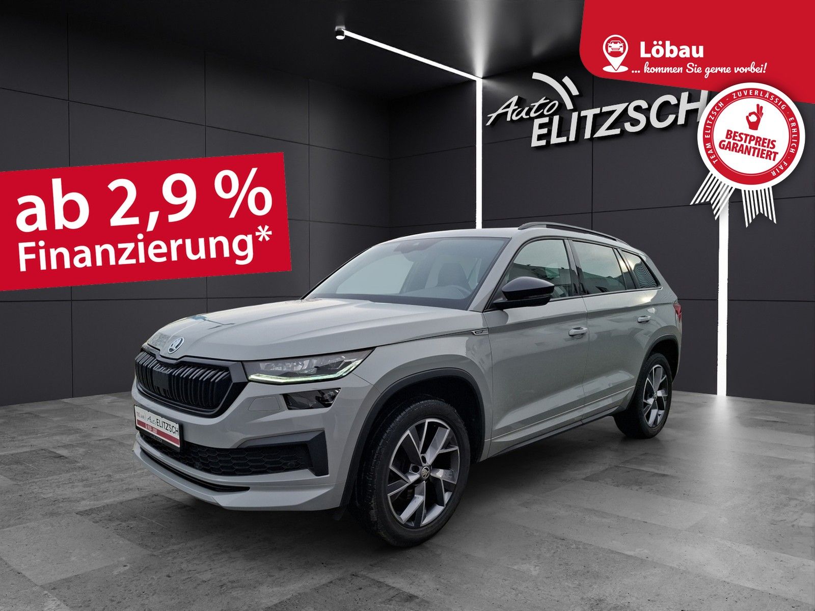 Fahrzeugabbildung SKODA Kodiaq TSI Sportline DSG Matrix Navi AID GRA PDC