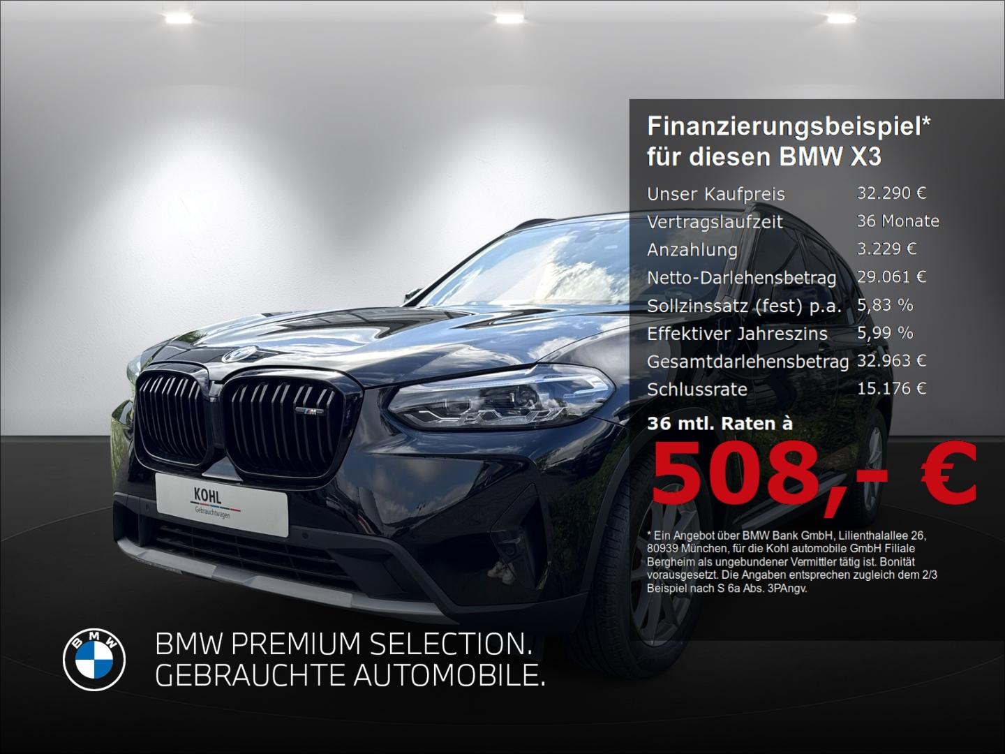 BMW X3 xDrive 20i Anhängerkupplung Sportsitze Sonnen