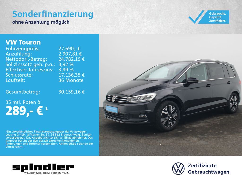 Touran Highline 1.5TSI DSG / Navi, LED, RFK, ACC