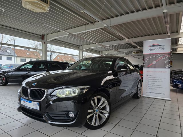 BMW 218i Coupe Advantage Automatik PDC Leder Schwarz