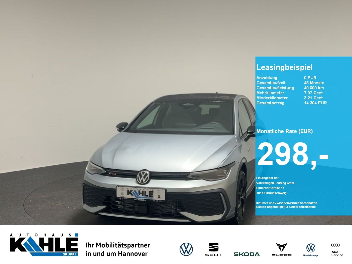 Volkswagen Golf GTI 2.0 l TSI CarPlay Pano Black Matrix