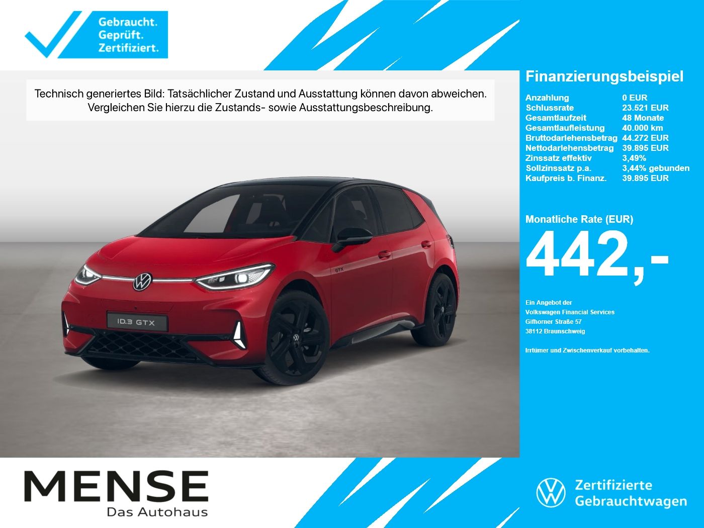 Volkswagen ID.3 GTX electric IQ.Light Matrix CarPlay HUD AC foto 1